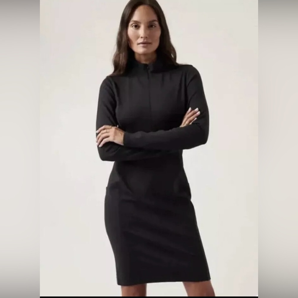 ATHLETA Delancey Skyline Dress
Solid Black Long Sleeve - NWT - Size Medium
